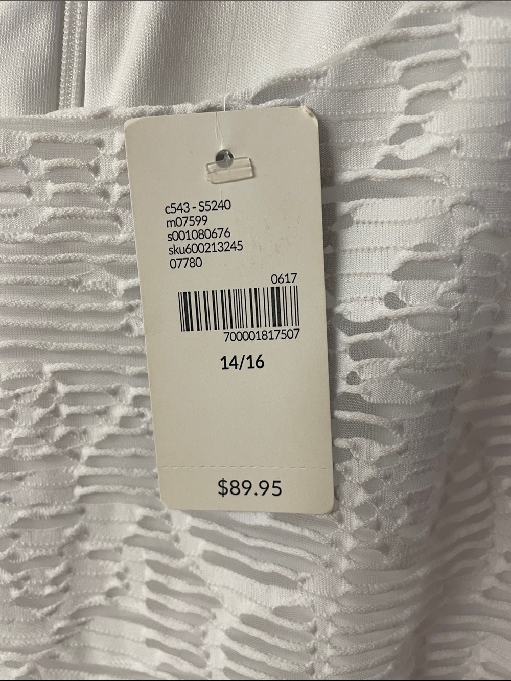 Lane Bryant white sleeveless fit&flare midi dress NWT women’s size 14-16 - Picture 4 of 14